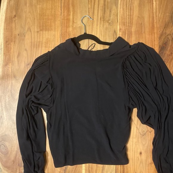 Zara Black Full Sleeve Blouse - Picture 4 of 16